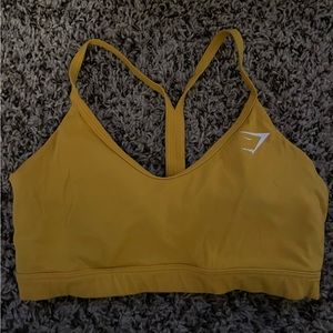 Yellow Gymshark Sports Bra